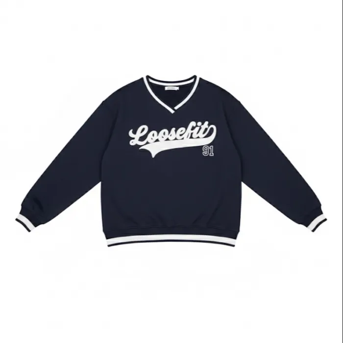 LOOSEFIT VARSITY OVERSIZED SWEATSHIRT